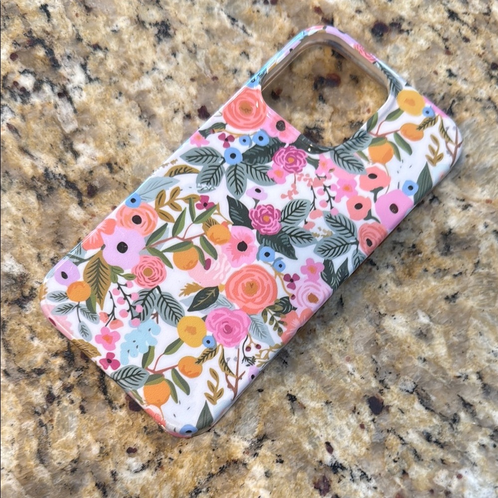 Pink and Green Floral Phone Case Slim Design